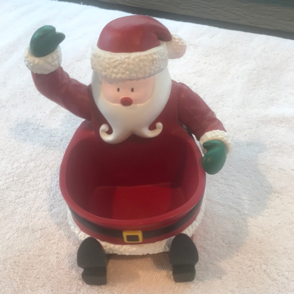 Santa Singing Candy Dish